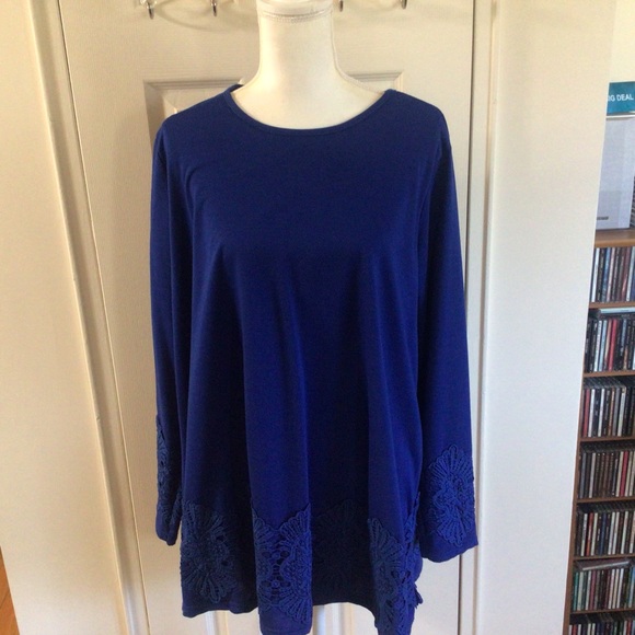 Zulily Large Sapphire Blue Tunic - Picture 1 of 9